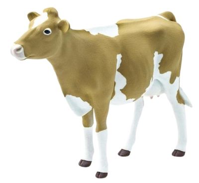 Safari boerderij Guernsey koeien junior 12,5 cm lichtbruin/wit Safari boerderij Guernsey koeien junior 12,5 cm lichtbruin/wit