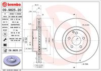 Remschijf BREMBO, Remschijftype: Binnen geventileerd, u.a. für Mercedes-Benz