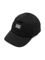 Dolce & Gabbana Kids casquette à plaque logo - Noir