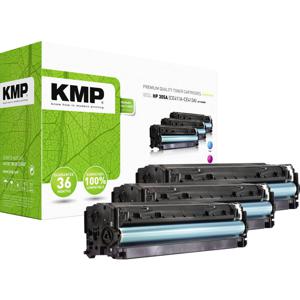 KMP Toner vervangt HP 305A, CE411A, CE412A, CE413A Compatibel Combipack Cyaan, Magenta, Geel 3400 bladzijden H-T196 CMY 1233,0030