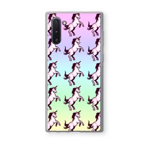 Musketon Unicorn: Samsung Galaxy Note 10 Transparant Hoesje