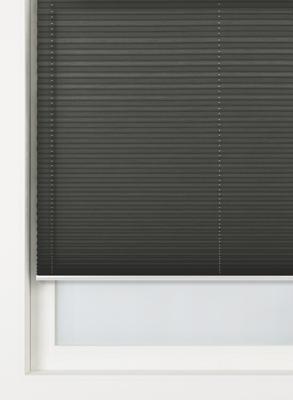 HEMA Plisse enkel structuur lichtdoorlatend donkergrijs (donkergrijs)