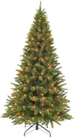 Triumph Tree Forest frosted slim verlichte kunstkerstboom groen 185cm - 168 lampjes