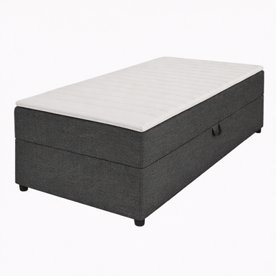 2dekans Opberg Box Rechts 70 x 200 Antraciet - incl. Matras - Niet in originele verpakking (schade bodemplaat)