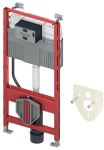 TeCe profil WC-inbouwframe met Uni-spoelkast, bouwhoogte 1120 mm