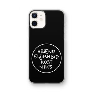 Vriendelijkheid: iPhone 12 mini Transparant Hoesje