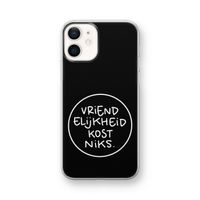 Vriendelijkheid: iPhone 12 mini Transparant Hoesje