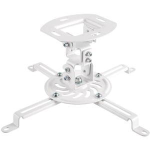LogiLink BP0057 Beamer-plafondbeugel Plafondhouder, In hoogte verstelbaar, Kantelbaar en zwenkbaar Afstand vloer-plafond (max.): 150 mm Wit