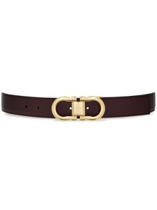 Ferragamo ceinture en cuir à design réversible - Noir