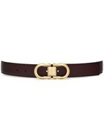 Ferragamo ceinture en cuir à design réversible - Noir - thumbnail