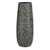 Vaas flakes - groen/koper - 55 x 21 cm - keramiek - bloemenvaas - plantenpot