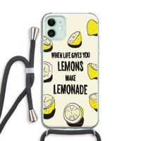 Lemonade: iPhone 11 Transparant Hoesje met koord