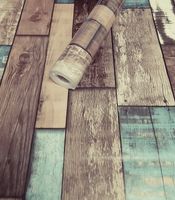 Fotobehang - Zelfklevende folie - Houten planken , 1000x45cm - thumbnail