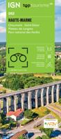 Fietskaart - Wegenkaart - landkaart D52 Top D100 Haute-Marne | IGN - Institut Géographique National