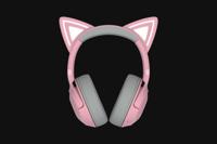 RAZER Kraken Kitty BT V2 Over Ear koptelefoon Gamen Bluetooth Stereo Kwarts, Pink