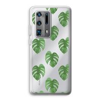Monstera leaves: Huawei P40 Pro Plus Transparant Hoesje