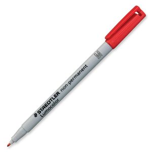 Viltstift Staedtler Lumocolor 315 non permanent M rood