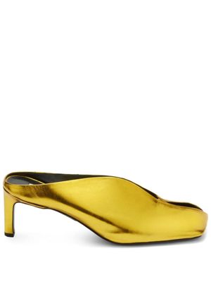 Jil Sander escarpins à bout carré - Or