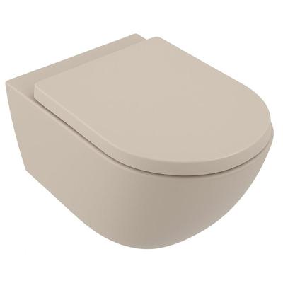 Villeroy & Boch Subway 3.0 Wandcloset Pack - 56cm - zonder spoelrand - diepspoel - twistflush - softclose en quickrelease zitting - ceramic+ - almond (beige) SW917947 / SW762366