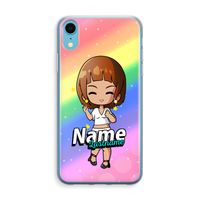 Chibi Maker vrouw: iPhone XR Transparant Hoesje