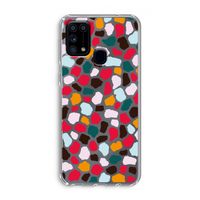 Colored Giraffe: Samsung Galaxy M31 Transparant Hoesje