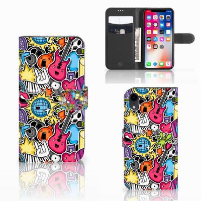 Apple iPhone Xr | Wallet Case | met Pasjes | Punk Rock