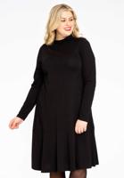 Yoek Jurk met turtle neck | Zwart | Maat 58/60 Yoek Jurk met turtle neck | Zwart | Maat 58/60
