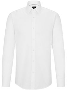 BOSS chemise en coton à imprimé abstrait - Blanc