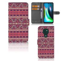 Motorola Moto G9 Play | E7 Plus | Telefoon Hoesje | Aztec Paars