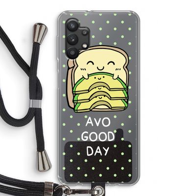 Avo Good Day: Samsung Galaxy A32 5G Transparant Hoesje met koord
