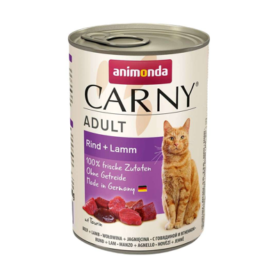 ANIMONDA Carny Adult Beef and lamb - nat kattenvoer - 400g