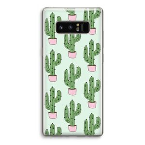 Cactus Lover: Samsung Galaxy Note 8 Transparant Hoesje
