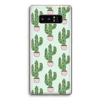 Cactus Lover: Samsung Galaxy Note 8 Transparant Hoesje