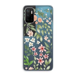 Botanical sweet flower heaven: Xiaomi Poco M3 Pro 5G Transparant Hoesje