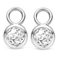 TI SENTO-Milano 9180ZI Oorringbedels zilver-zirconia wit