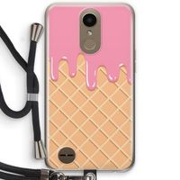 Ice cream: LG K10 (2017) Transparant Hoesje met koord