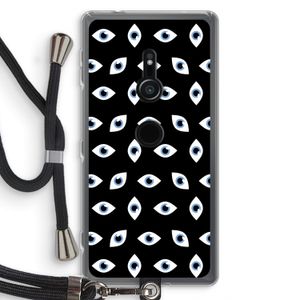 Eyes pattern: Sony Xperia XZ2 Transparant Hoesje met koord