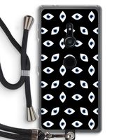 Eyes pattern: Sony Xperia XZ2 Transparant Hoesje met koord