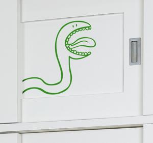 Kinderen slang kast sticker