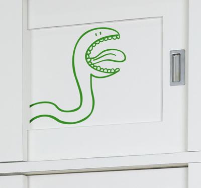 Kinderen slang kast sticker