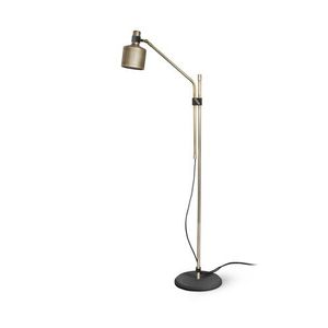 Bert Frank Riddle Single Vloerlamp - Messing - Zwart