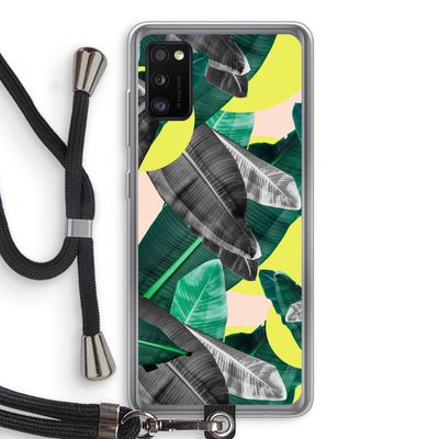 Fantasie jungle: Samsung Galaxy A41 Transparant Hoesje met koord