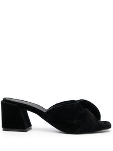 Furla mules en cuir 70 mm à détail torsadé - Noir