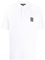 costume national contemporary polo en piqué à patch logo - Blanc - thumbnail