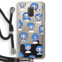 Gezichtjes: Samsung Galaxy A8 (2018) Transparant Hoesje met koord