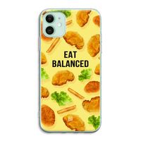 Eat Balanced: iPhone 11 Transparant Hoesje
