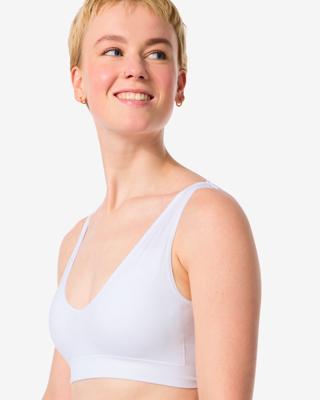 HEMA Top zonder beugel naadloos wit (wit)