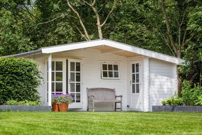 Blokhut - Tuinhuis Wolfgang | 44 mm | vuren groen geïmpregneerd