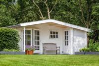 Blokhut - Tuinhuis Wolfgang | 44 mm | vuren groen geïmpregneerd