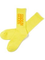 STADIUM GOODS® chaussettes à logo brodé - Jaune - thumbnail